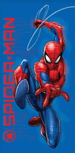 Spiderman strandlaken shooting a web, katoen, 70 x 140 cm
