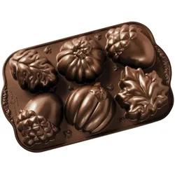 3x Nordic Ware Autumn Treats, Backform, Bronze