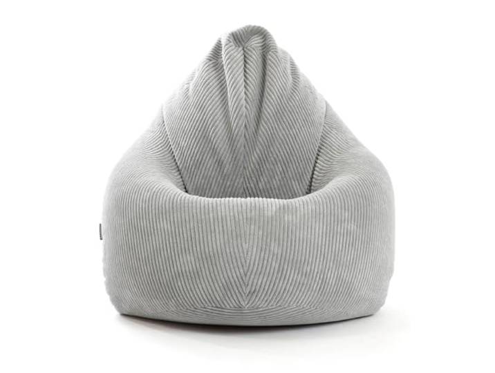 Sitzsack Cord Der Tagträumer Made in Germany mit EPS-Perlen Füllung Grau mokebo Sessel Indoor Bean Bag , Bodenkissen für Kinder & Erwachsene, Sitzkissen, Liegekissen, Relaxliege für drinnen