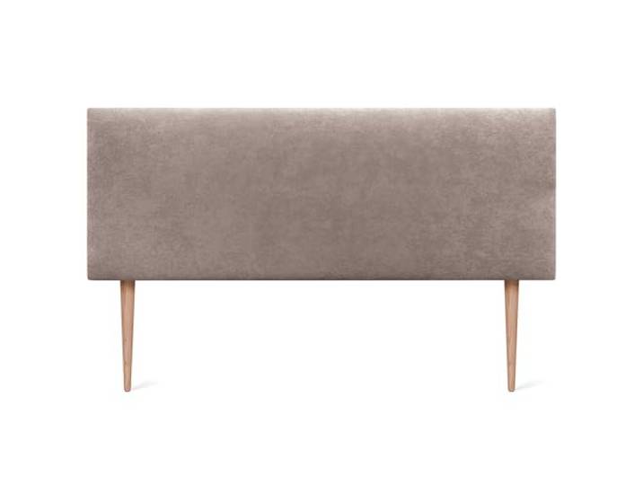 DHOME Kopfteil aus Kunstleder oder Stoff AQUALINE Glatt mit Beinen Kopfteil gepolstert Luxusbett Kopfteil (145x105cm Mit Füßen (Betten 120/135/140), Stoff Erde)