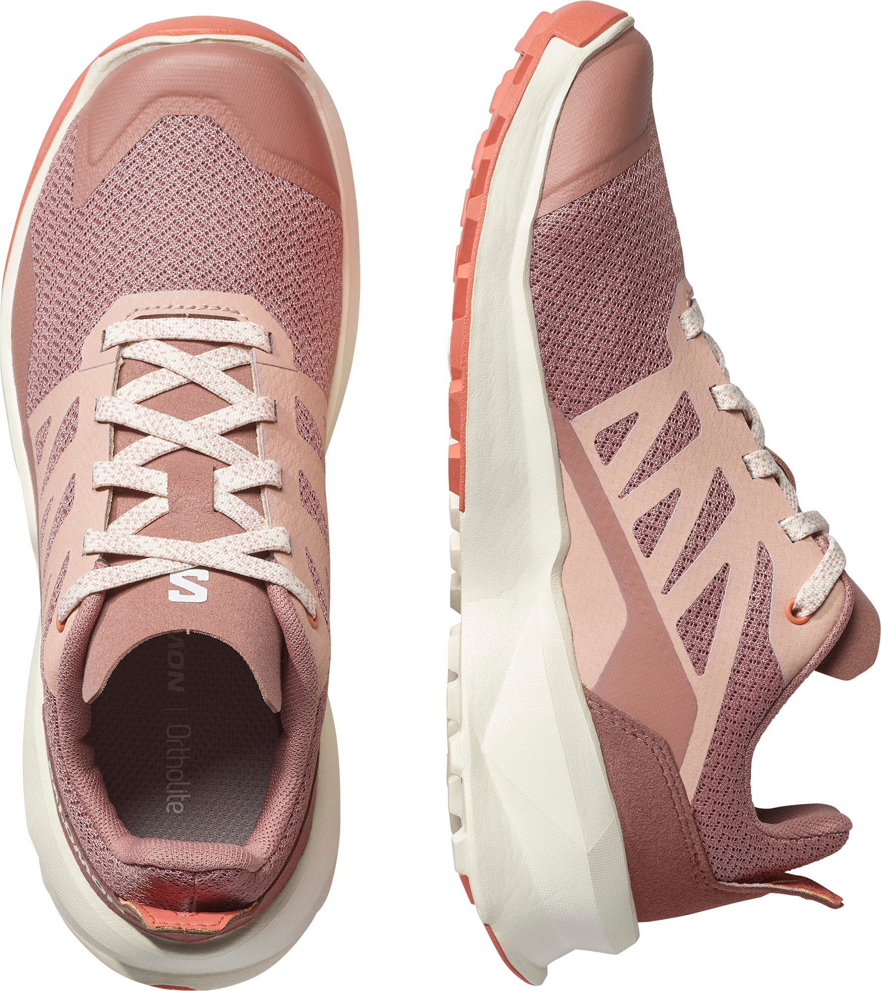 Wanderschuh SALOMON "PATROL J", Kinder, Gr. 33, atmungsaktiv, rosa (burlwood, vanilla ice, emberglow), Synthetik, Textil, Schuhe Wanderschuh, wasserdicht burlwood, vanilla ice, emberglow 33, atmungsaktiv