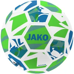 Jako Lightball River | Fussball weiß/neongrün/mint, 290g 5
