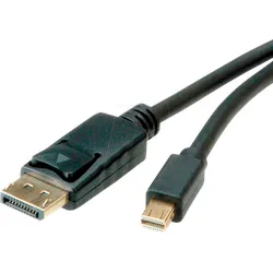 ROLINE 11045814 - Kabel, Mini DP Stecker auf DP 1.4, 8K 60Hz, HDR, 1 m
