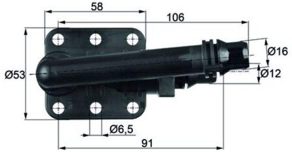 Thermostat, radiateur d'huile MAHLE TO 5 82