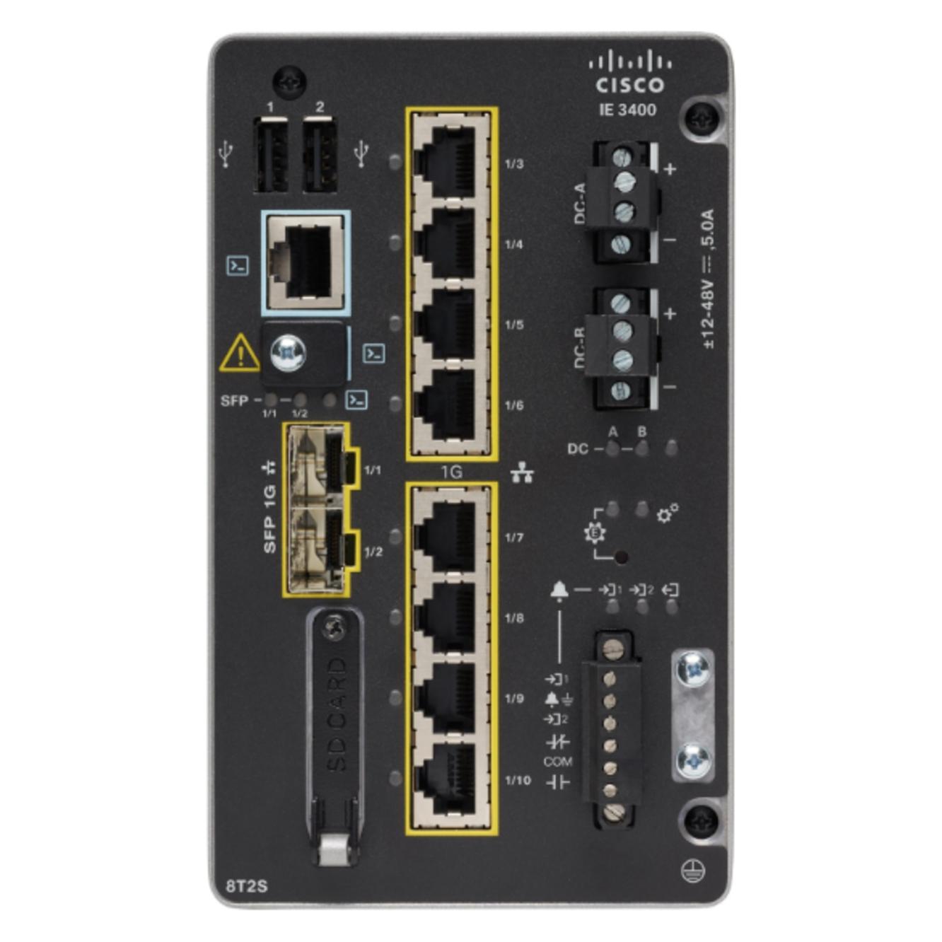 Cisco Catalyst IE3400 Rugged Series - Ne (10 Ports) (IE-3400-8T2S-E)