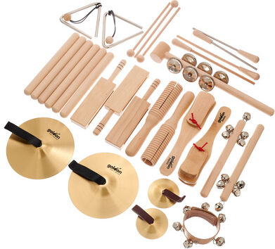 Goldon Percussion Set 4 in Wood Box