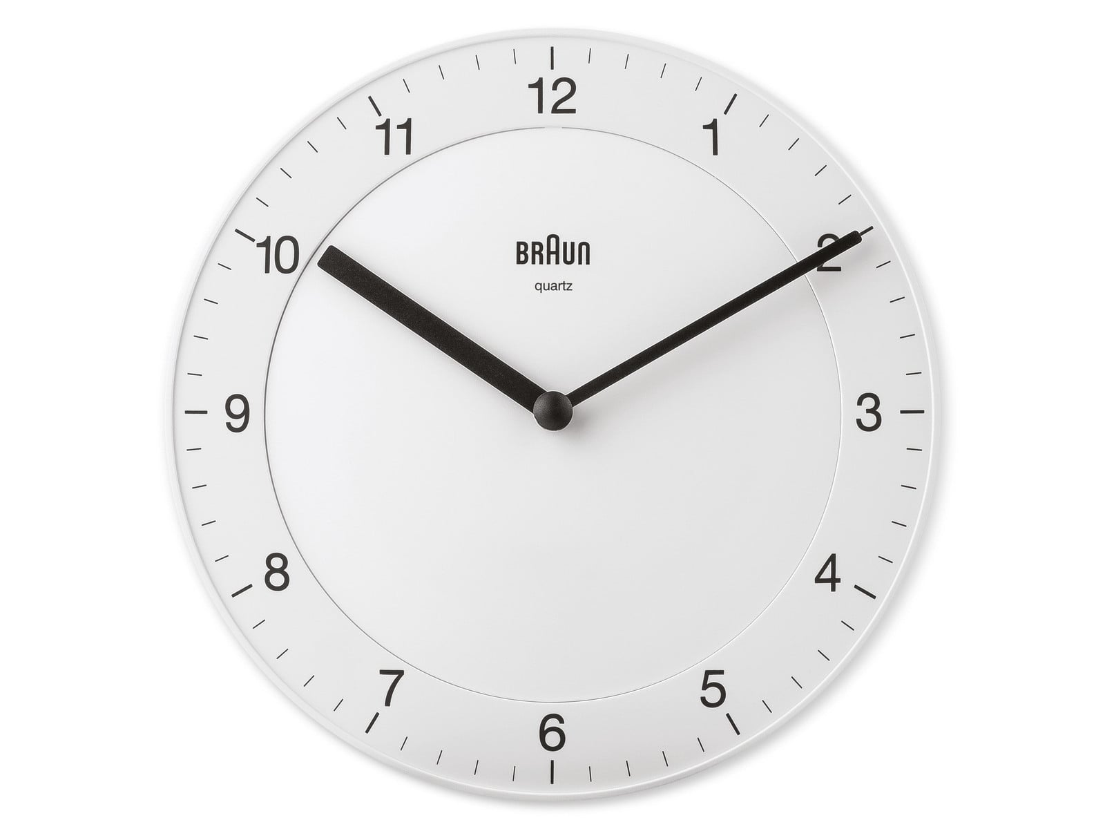 Braun BC 06 W quartz wandklok, analoog, wit