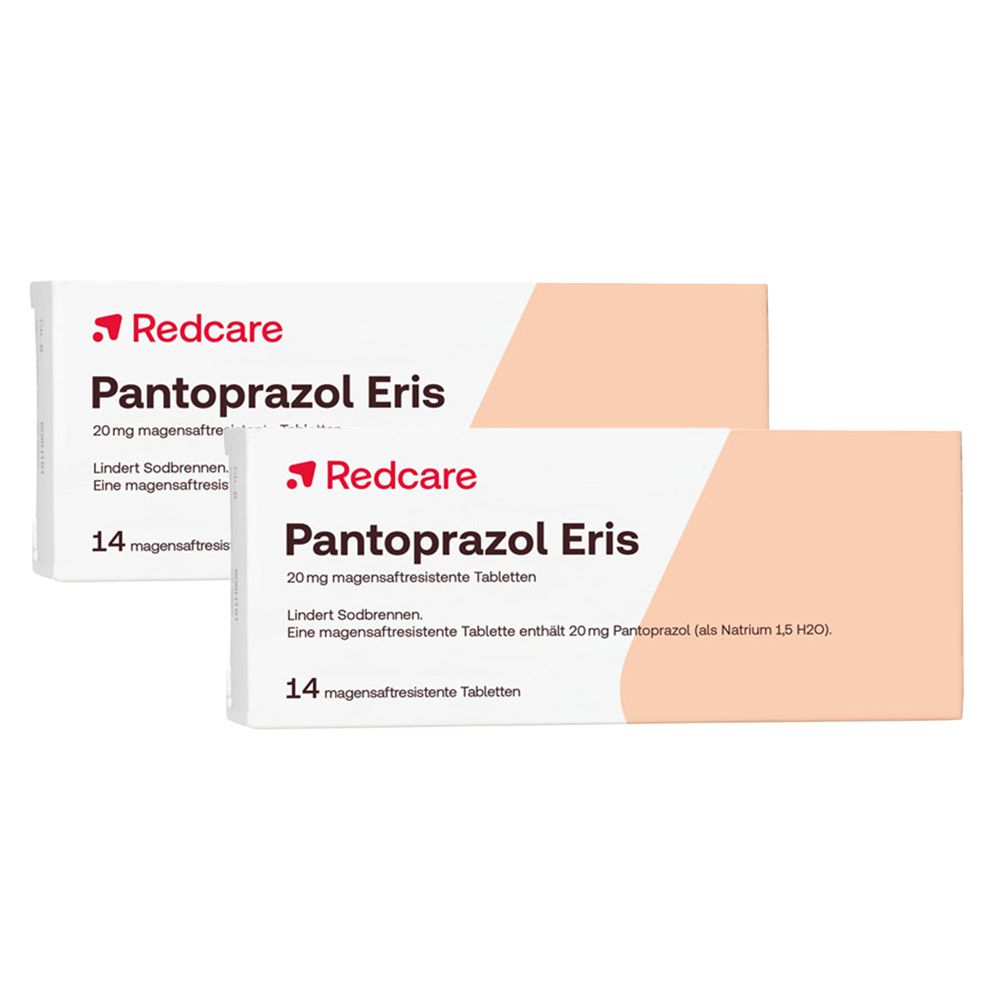 2x Pantoprazol Eris RedCare 2x14 St Tabletten magensaftresistent