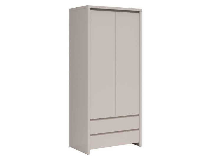 Armoire 2 Portes 2 Tiroirs Soren Cachemire
