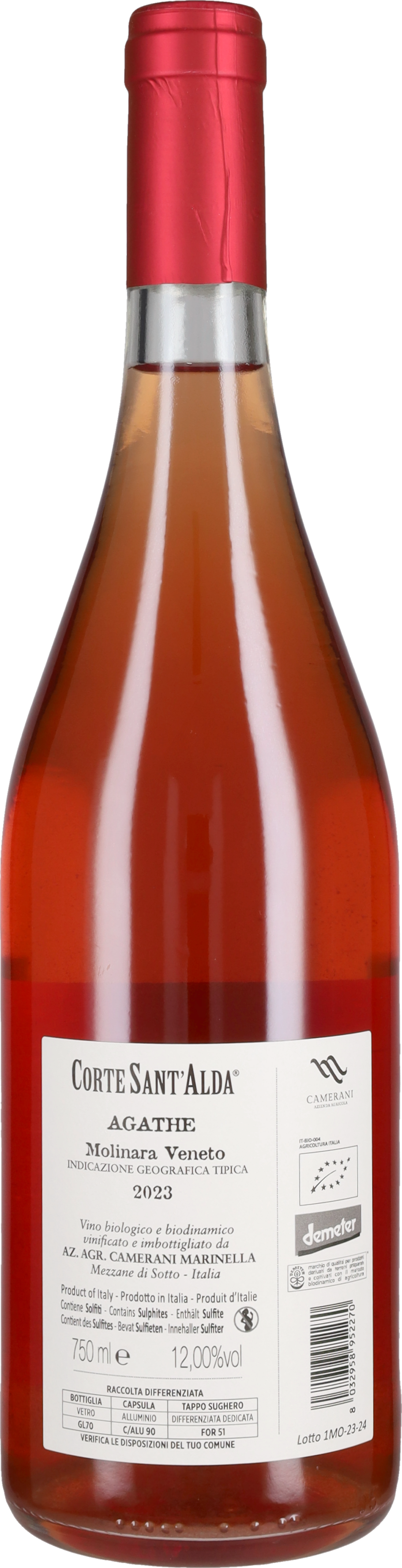 Rosato in Anfora 'Agathe' Camerani - Corte Sant'Alda 2024