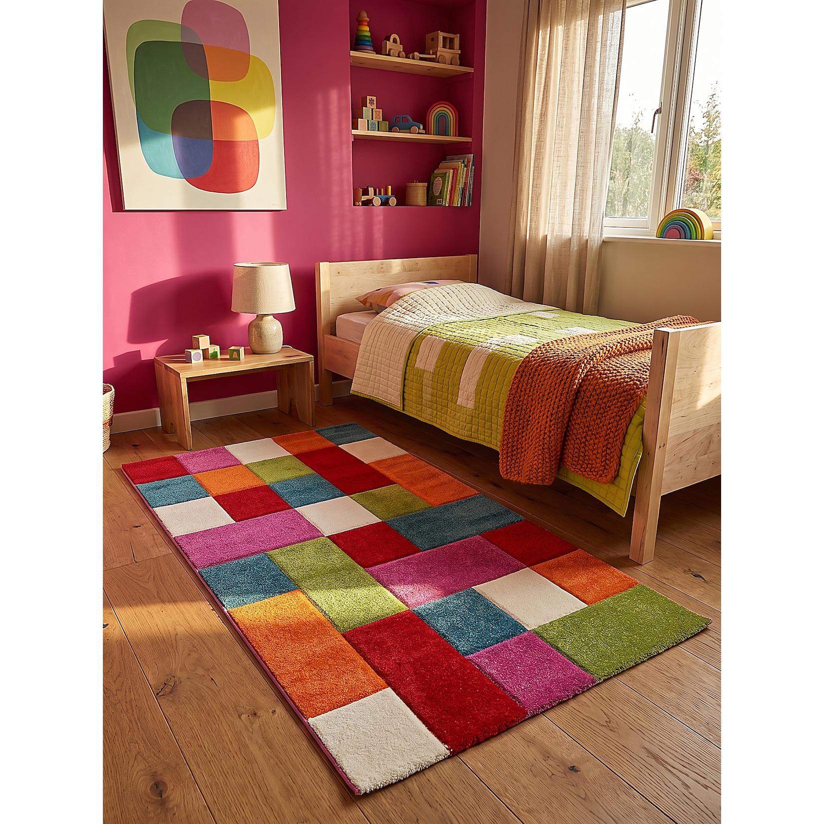 Kinderteppich Pflegeleicht Mehrfarbig 80x150 cm - CASOLA Kadima