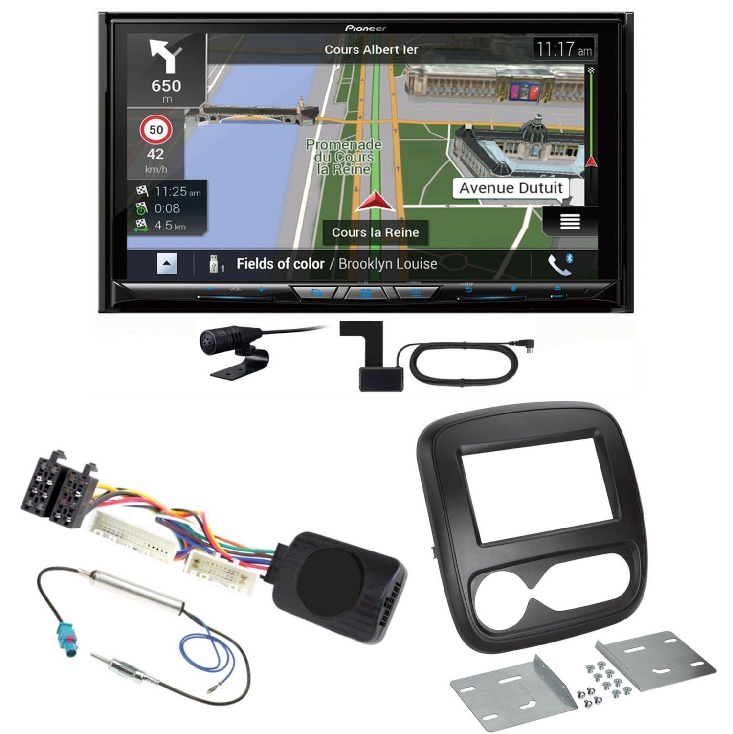 Pioneer AVIC-Z930DAB USB DAB+ MP3 Navigation CD Einbauset für Renault Trafic 3