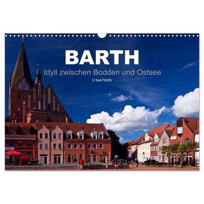 Barth - Idyll zwischen Bodden und Ostsee (Wandkalender 2026 DIN A3 quer), CALVENDO Monatskalender