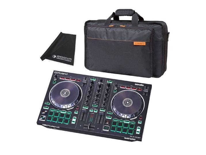 Roland Audio DJ Controller Roland DJ-202 USB-DJ-Controller Mixer mit Tasche