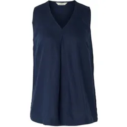 Tchibo - Ärmellose Leinenbluse - Damen - Gr. 44 - dunkelblau