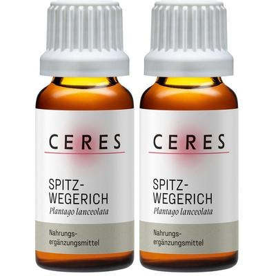 Ceres Spitzwegerich Plantago lanceolata Extr.Tro. 2x 2x20 ml Tropfen