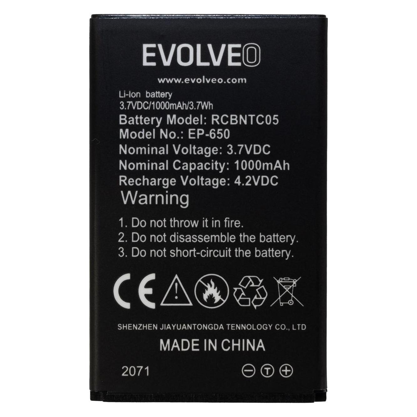 Evolveo originální baterie 1000 mAh pro EasyPhone XG (EP-650-BAT)
