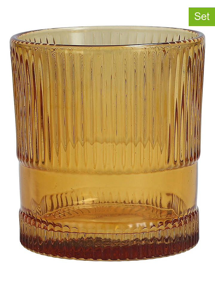 Fortessa 4er-Set: Wassergläser "NoHo" in Gelb - 250 ml - onesize