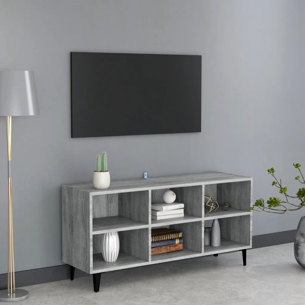 Corrigan Studio StowtheWold TV Stand for TVs up to 43" Grey Sonoma 43"