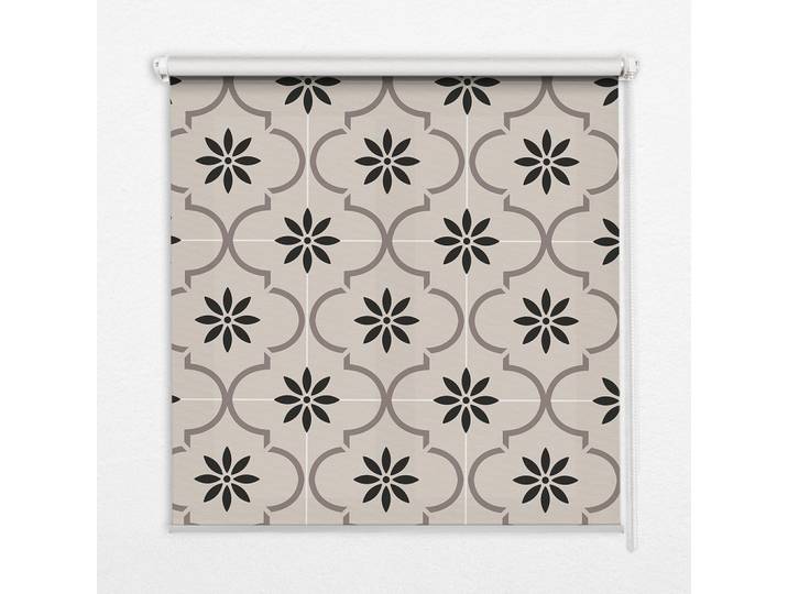 INNENROLLO - Fensterrollo - Rollo - 60x40 cm - Marokkanische blumenförmige Fliese