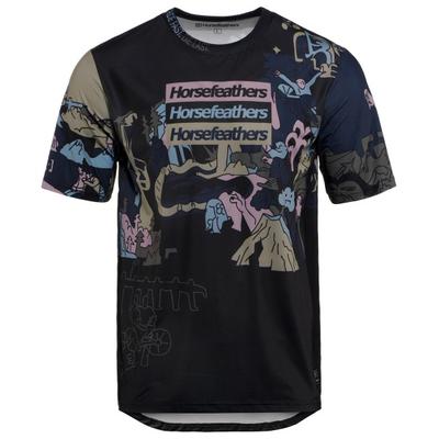 Horsefeathers - Quantum Bike Jersey - Radtrikot Gr S schwarz