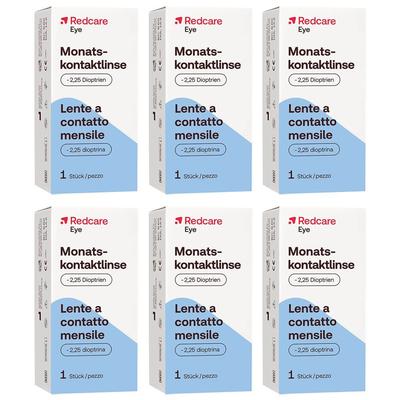 Redcare Monatslinse -2,25 6er-Pack 6x1 St Kontaktlinsen