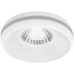 Brumberg LED Einbau-Downlight NATUNA, mit Deko-Seitenlicht, gerundete Außenkante, Plug&Play 350mA, 6W 3000K 24°, ohne BG, weiß BRUM-12358173