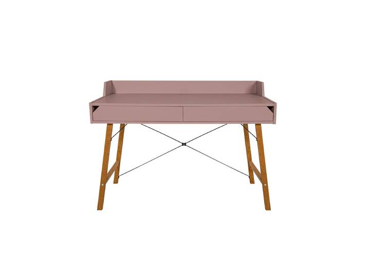 Bureau 2 tiroirs Bellamy Lotta - Rose