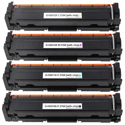Gigao 216A Toner Komplett-Set für HP Color LaserJet Pro M182nw - W2410A W2411A W2413A W2412A