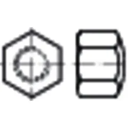 Sechskant-Hutmuttern niedrige Form DIN 917 Messing blank M4