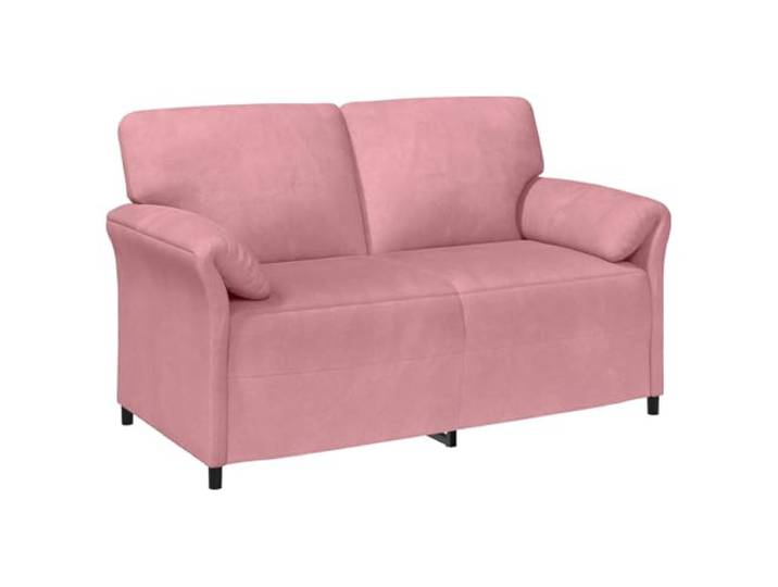 Makastle 2 Sitzer Sofa Couch Rosa 158 x 83 x 95 cm Samt