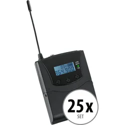 Pronomic Silent Guide V2 SDR-BP30 Bodypack-Receiver 25x Set