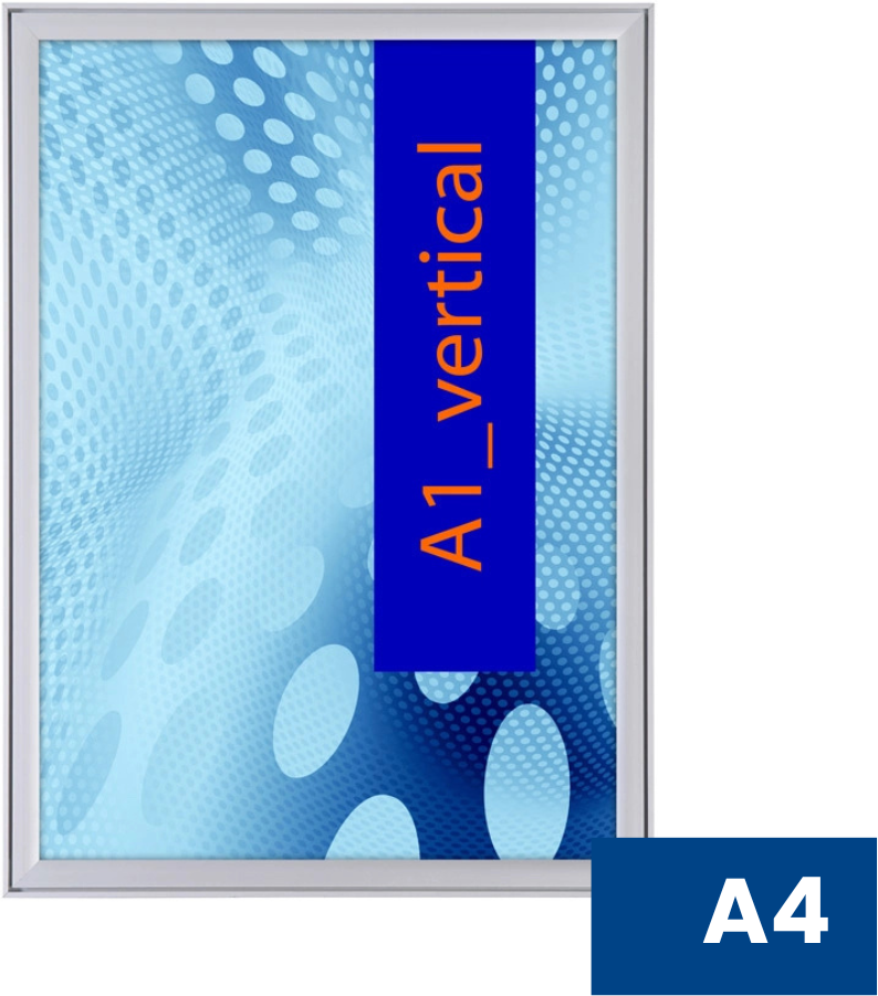 Jansen Display Plakat-Cliprahmen, wasserfest, 204 x 291 mm
