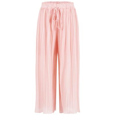 Culotte CLOUD 5IVE "CLOUD 5IVE Plissee Culotte Pants", Damen, Gr. S, US-Größen, rosa (rose), 100% Polyester, unifarben, loose fit, Hosen Culotte