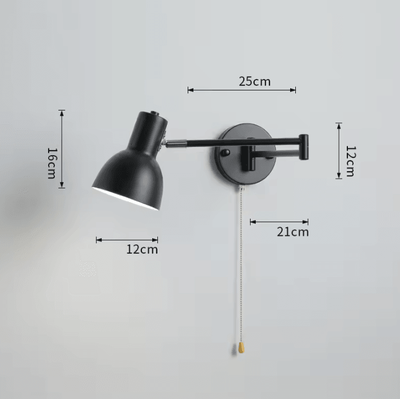 Inspire Curations Chrome Swing Arm E27 Reading Wall Sconce wd402 7 without Bulb