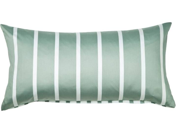 Kissenbezug JANINE modernclassic 39028-28 , grün (salbeigrün), B:40cm L:80cm, Mako-Satin, Obermaterial: 100% Baumwolle, Kissenbezüge, Kissenbezug, mit Reissverschluss