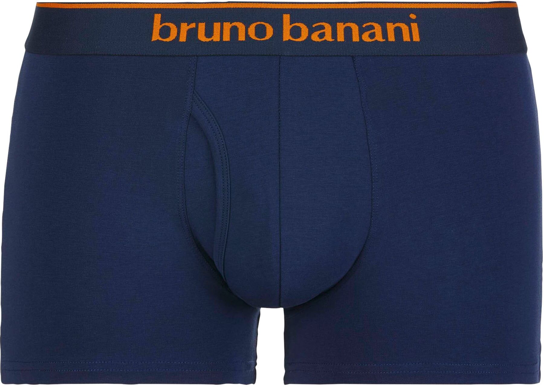 Boxershorts BRUNO BANANI "Short 2Pack Quick Access", Jungen, Gr. S, blau (blau, schwarz), Obermaterial: 93% Baumwolle, 7% Elasthan, kontrastfarbene Details, körpernah, Unterhosen Boxershorts, Kontrastfarbene Details blau, schwarz S