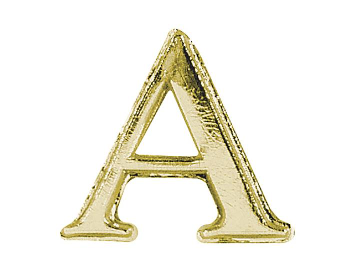 Rayher Wachsmotiv Alpha und Omega Gold 2.5 cm 2 Stück