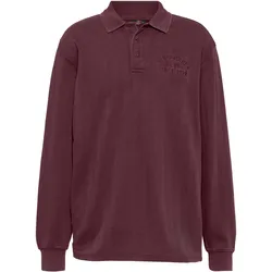 BEAR Pololangarmshirt Herren | Gr. S | lila - lila