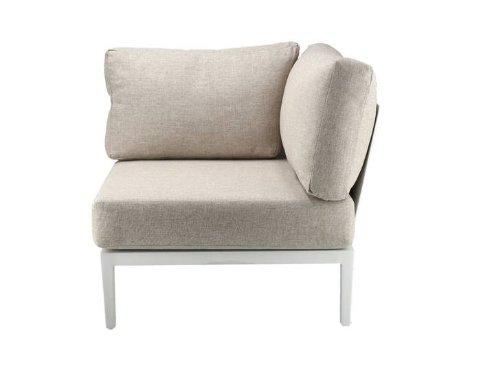 1898 Santander Modulsofa Eckmodul Weiß-beige