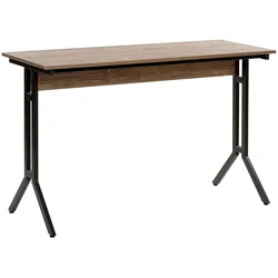 SCHREIBTISCH dunkler Holzfarbton 120/48/76 cm Creek