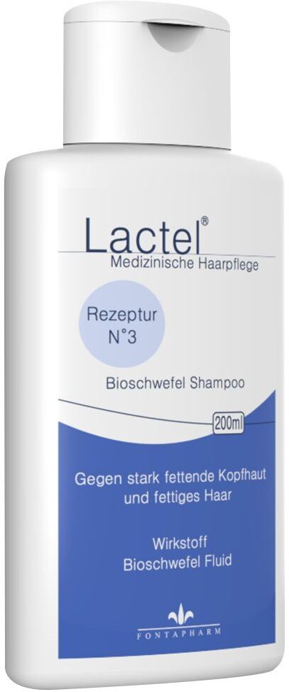 Lactel Nr.3 Shampoo gegen stark fetten.Kopfhaut 200 ml