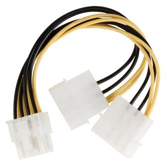 Valueline VLCP74400V015 / Rozbočovací kabel 8-pin EPS - 2x Molex / interní / 0,15 m (15 cm) (VLCP74400V015)