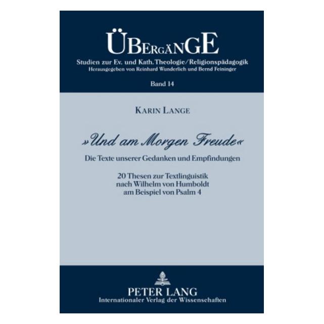 Peter Lang 'Und am Morgen Freude' (Deutsch, Karin Lange, 2009) (7268129)
