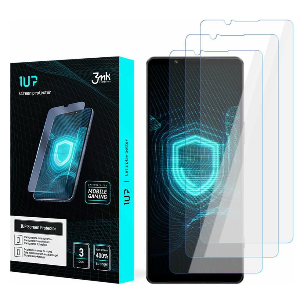 3MK Folia 1UP Sony Xperia 1 IV Folia Gaming 3 vnt. (3 Stk., Sony Xperia 1 IV) (GSM164403)