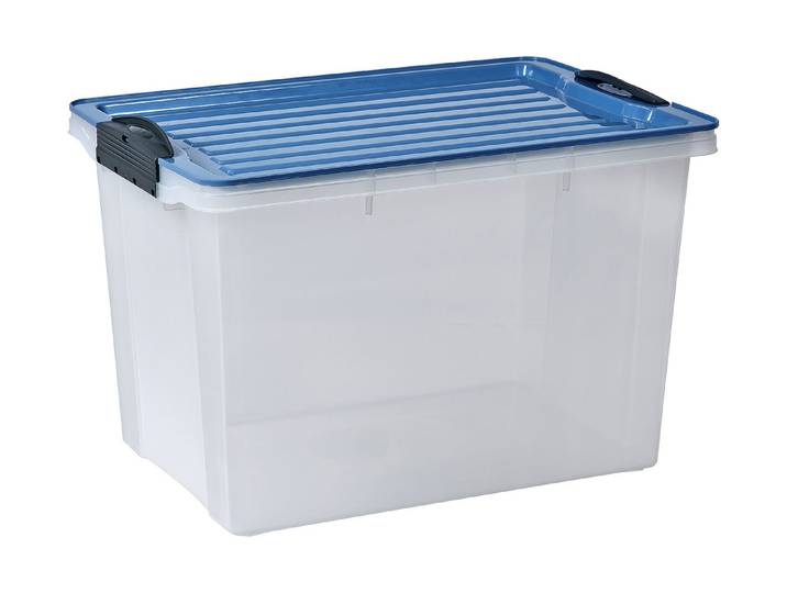 Rotho Stapelbox Compact A4 Blau 27.5 × 27 × 39.5 cm 19 l