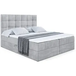 BOXBETT mit H4-Matratze und Lattenrost - APO - 160x200 Hellgrau