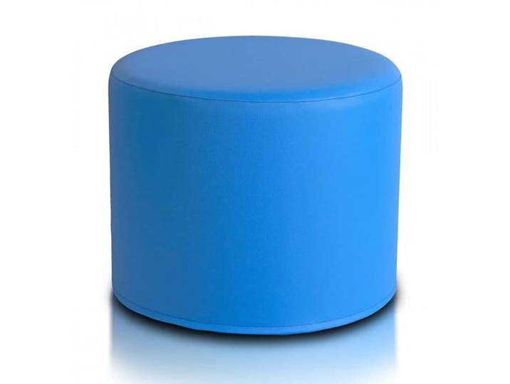 Pouf Tabouret Roller Tabouret rembourré en cuir synthétique Ultra léger Housse amovible Céleste E19. Ecopuf