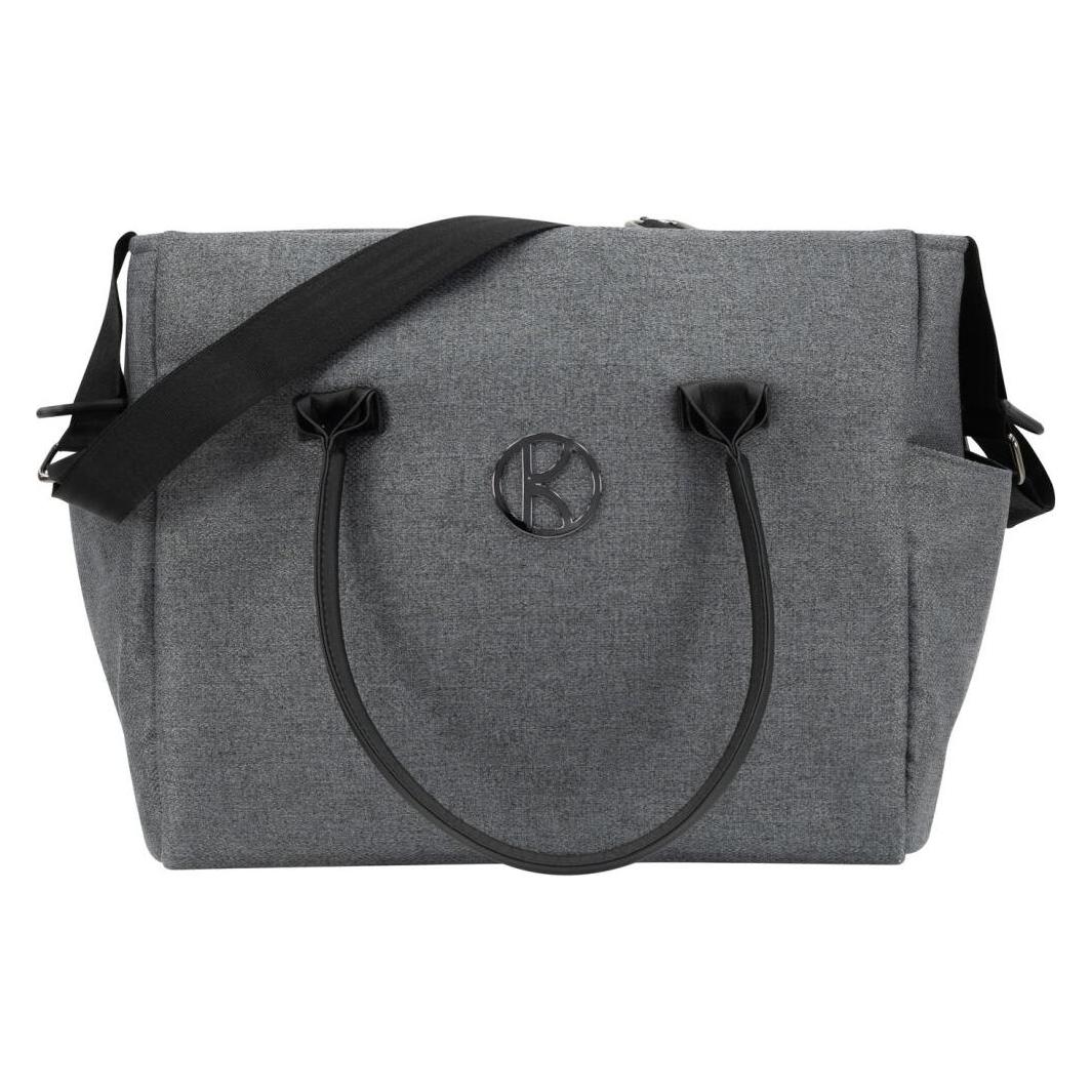 Kunert Ivento Premium 3in1 Kinderwagen in Grau mit Goldrahmen und Komfortausstattung (65280543)