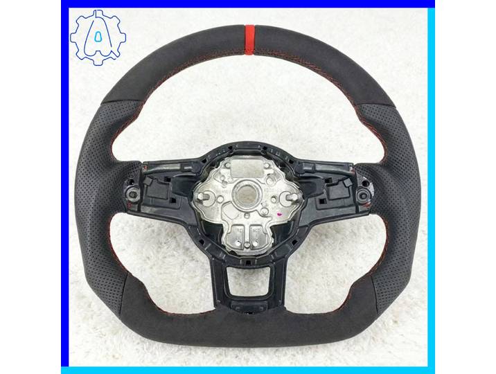 Volant en cuir suédé adapté aux VW Golf MK7 7.5 Polo Tiguan MK2 Passat B8